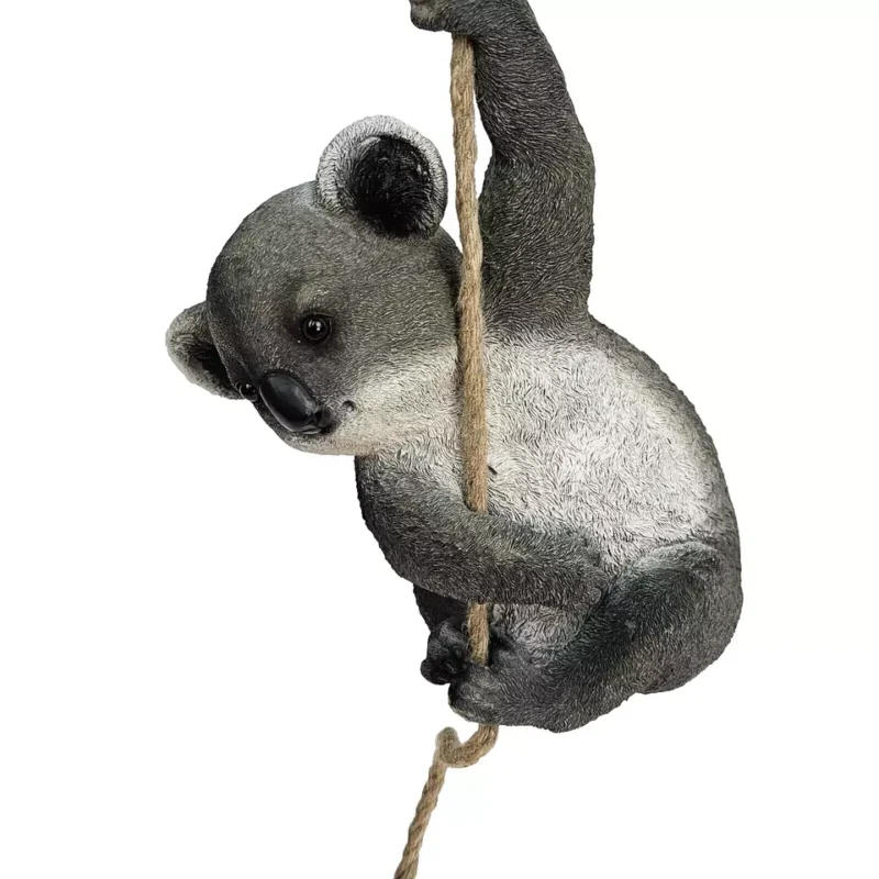 50cm Hanging Koala on Rope Garden Statue