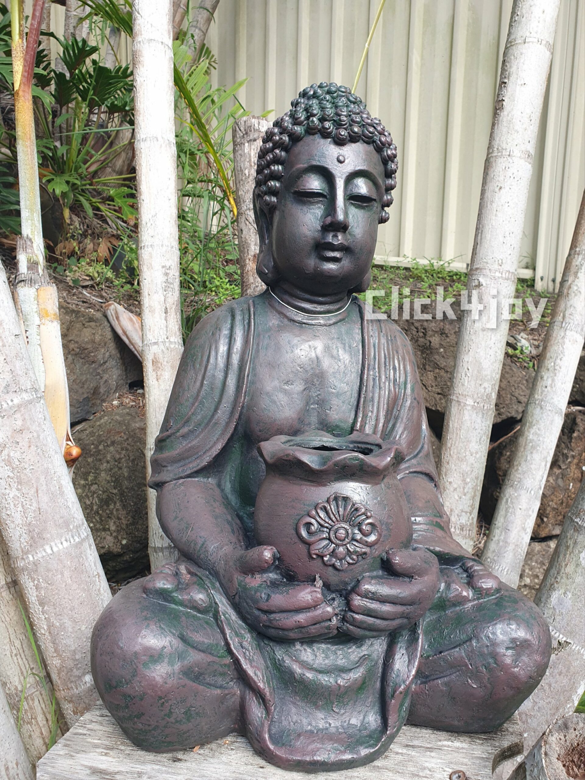 68cm Rulai Buddha Pot Holder — Elegant Garden & Home Decor 🌸